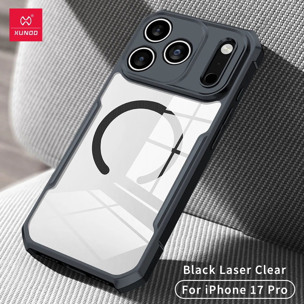 Xundd Shockproof Clear iPhone Case – Airbag Corners, Anti-Yellow, MagSafe Compatible | iPhone 17 Series