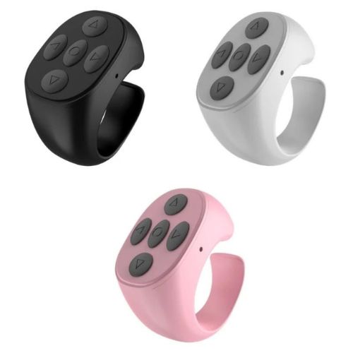 Bluetooth Phone Remote Control Ring – Scroll, Like, Play & Pause TikTok Hands-Free | 86Hr Battery