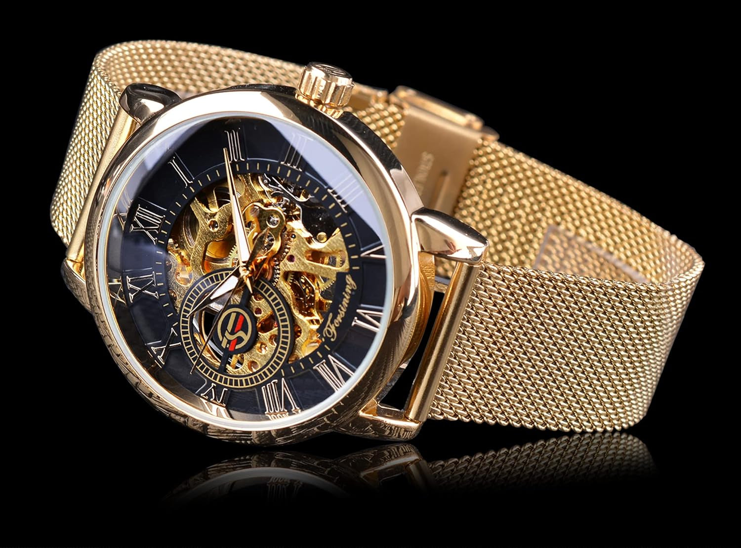 Elevate Your Style with the Golden Men’s Skeleton Steampunk Mechanical Watch - A Retro Minimalist Marvel