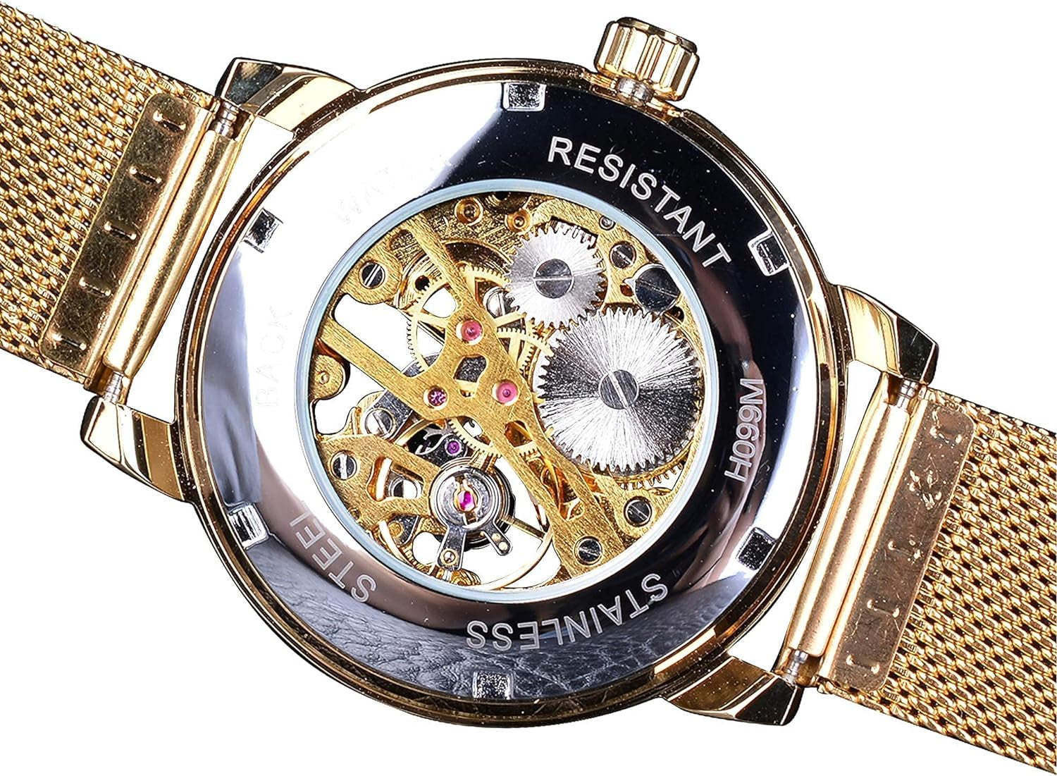 Elevate Your Style with the Golden Men’s Skeleton Steampunk Mechanical Watch - A Retro Minimalist Marvel