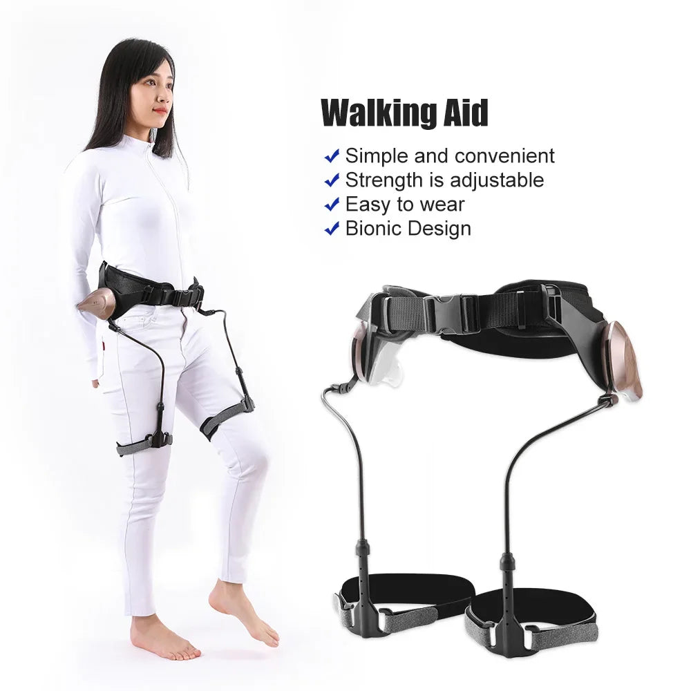 Power Walking Leg Support Device – Bionic Rehab Aid, Reduces Walking Effort by 50%, No Charging