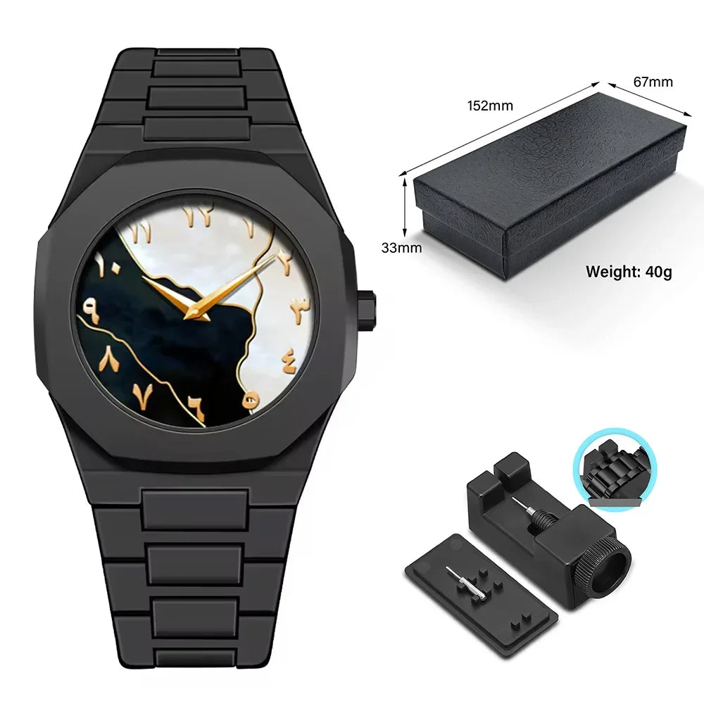 Minimalistic Arabic Numerals Watch