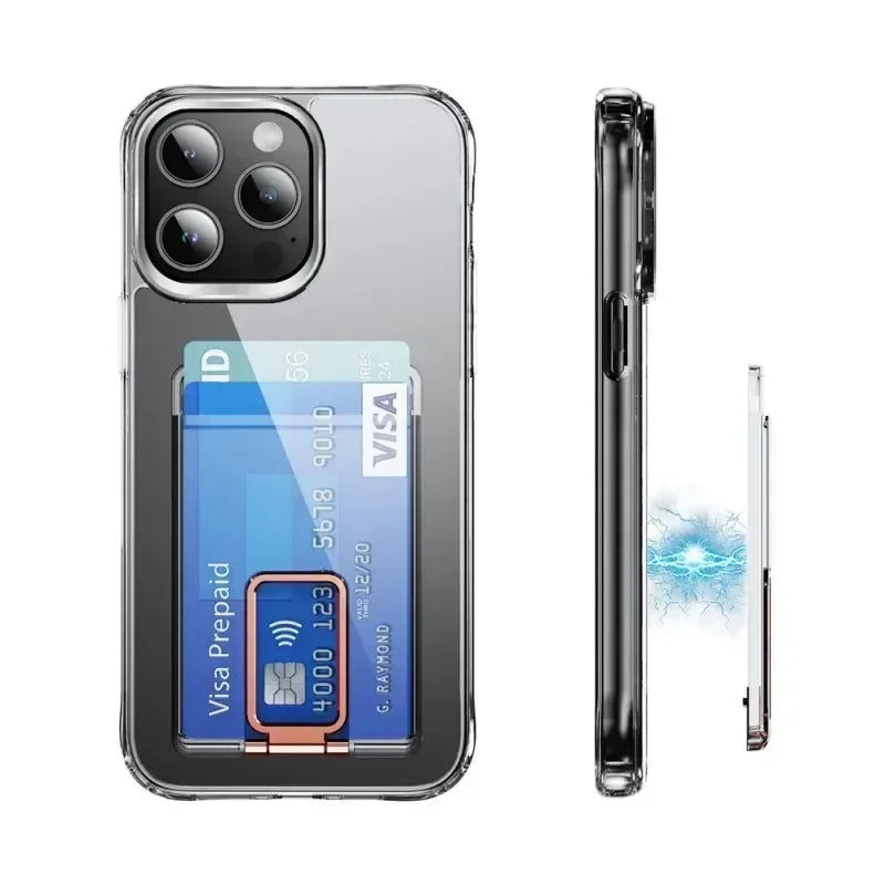 Clear Magnetic Card Holder for Magsafe