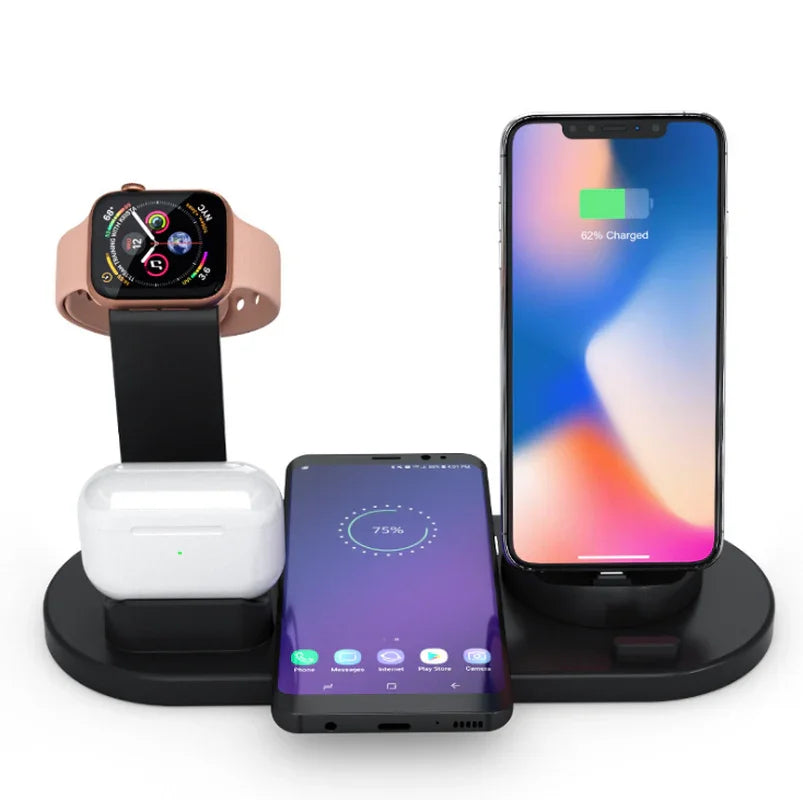 All-in-One 3-in-1 Wireless Charger for Your Devices - Fast, Convenient, and Stylish