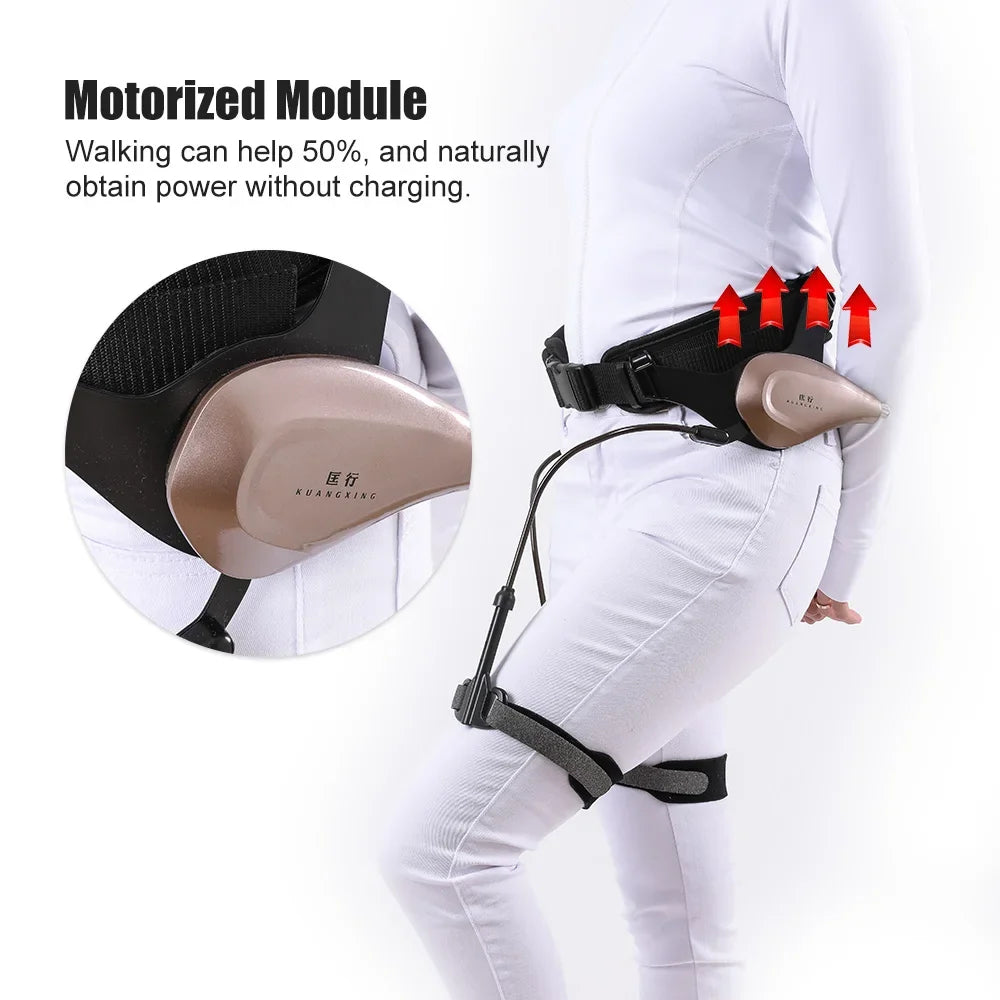 Power Walking Leg Support Device – Bionic Rehab Aid, Reduces Walking Effort by 50%, No Charging