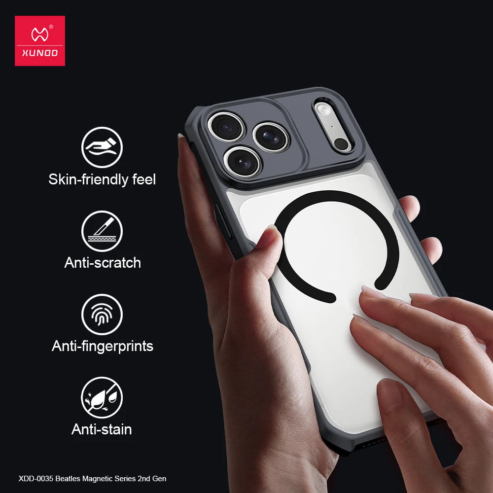 Xundd Shockproof Clear iPhone Case – Airbag Corners, Anti-Yellow, MagSafe Compatible | iPhone 17 Series