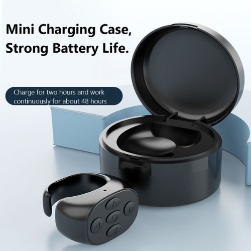 Bluetooth Phone Remote Control Ring – Scroll, Like, Play & Pause TikTok Hands-Free | 86Hr Battery