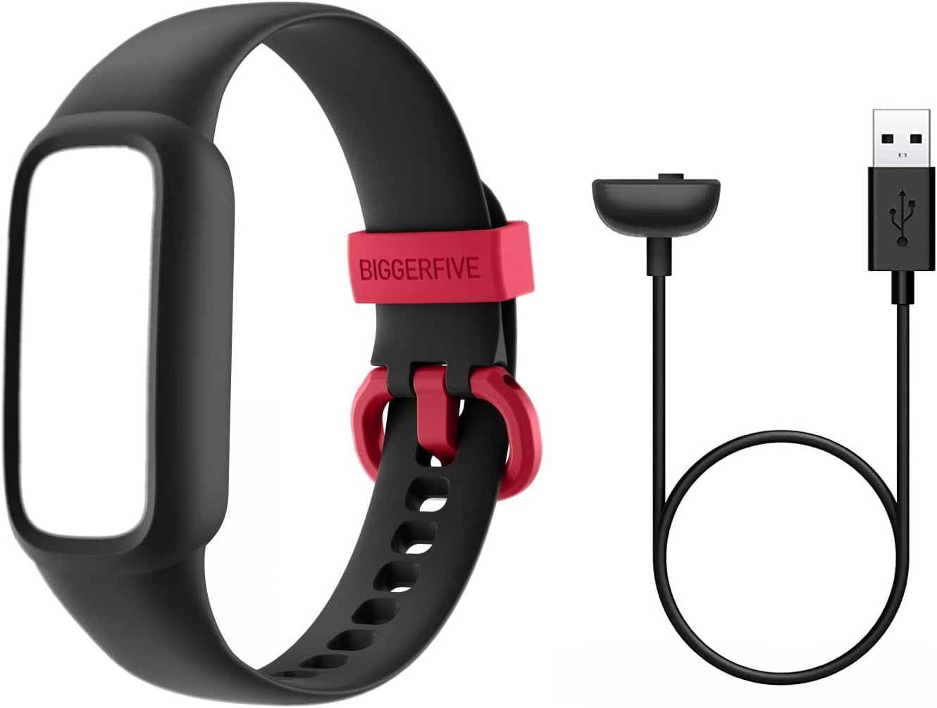 Charging Cable and Adjustable Replacement Straps Bands, Compatible with Vigor 2L Kids Fitness Tracker