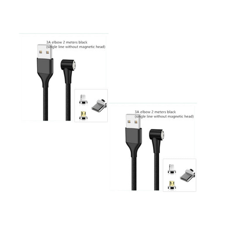 Compatible with Apple , Magnetic USB Cable Fast Charging Micro USB Type C Data Wire Cord Magnet Charger Mobile Phone Cable