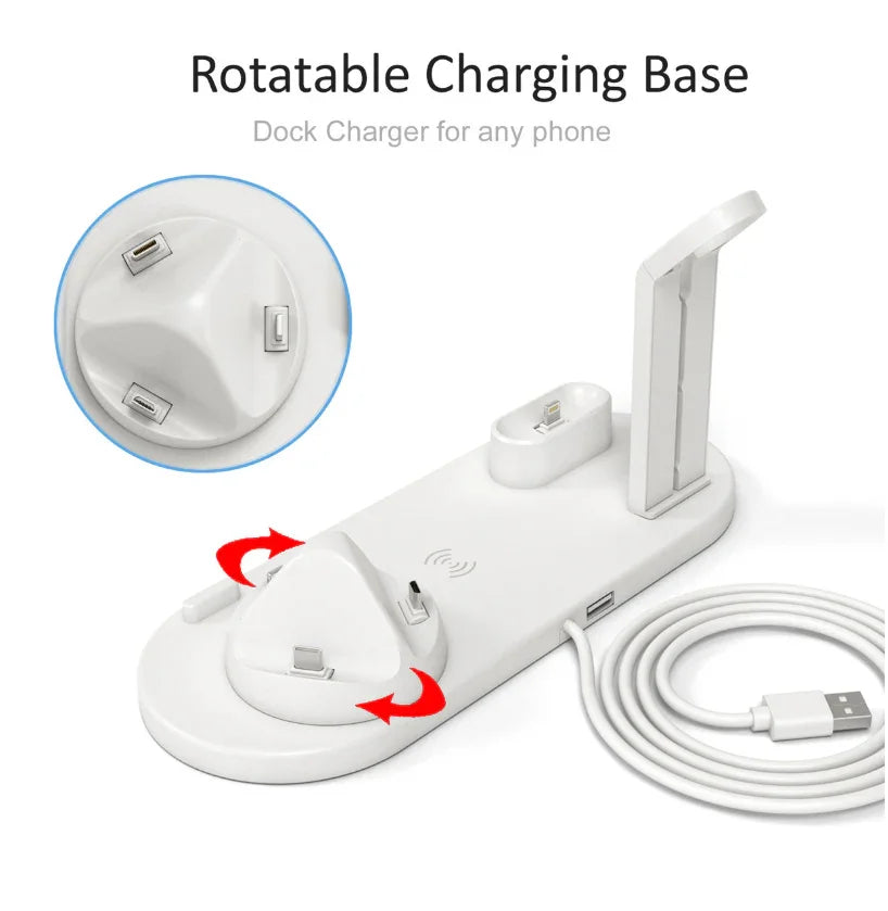 All-in-One 3-in-1 Wireless Charger for Your Devices - Fast, Convenient, and Stylish