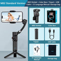 M02 New 3-Axis Handheld Gimbal Stabilizer for Smartphone with Wireless Remote for Iphone Android Phone Face Tracking Tiktok Vlog