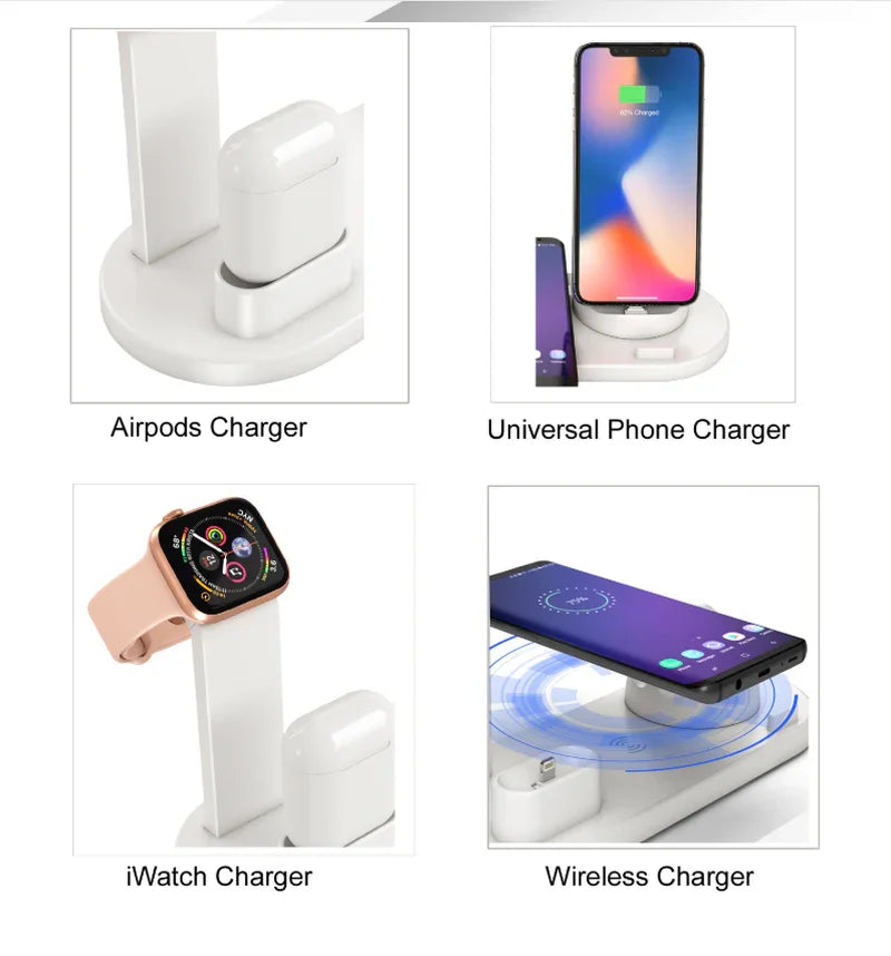 All-in-One 3-in-1 Wireless Charger for Your Devices - Fast, Convenient, and Stylish
