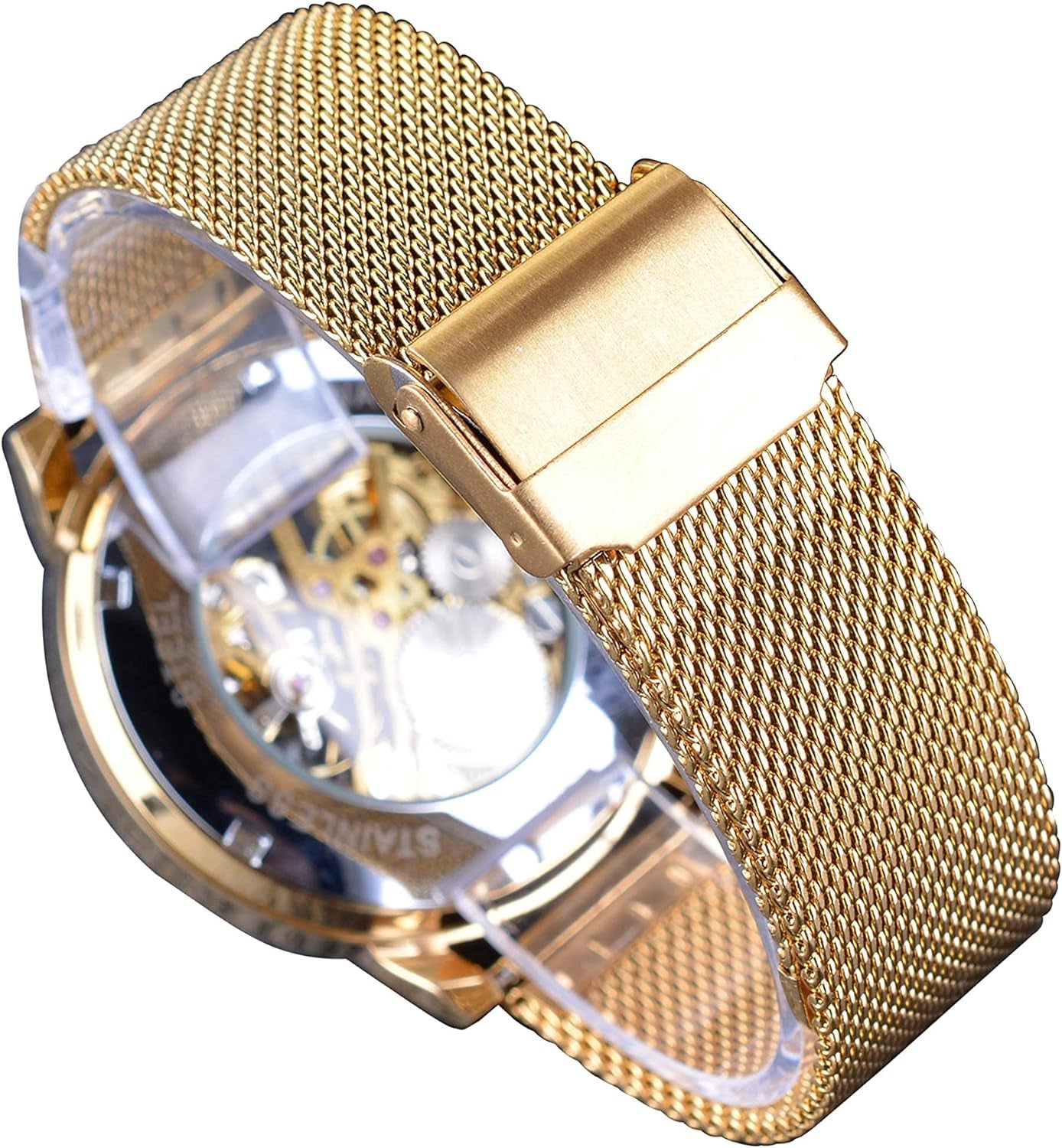 Elevate Your Style with the Golden Men’s Skeleton Steampunk Mechanical Watch - A Retro Minimalist Marvel