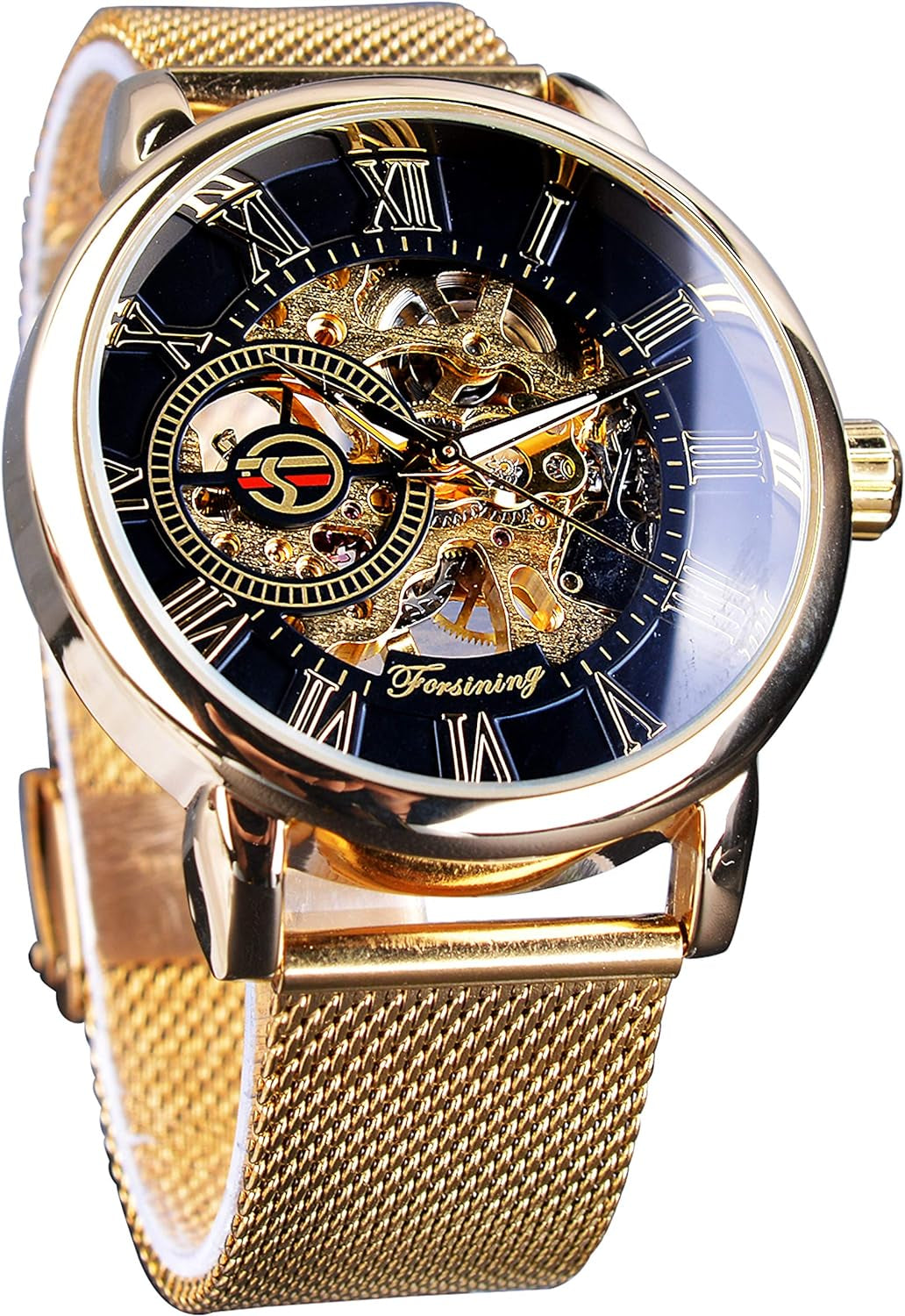 Elevate Your Style with the Golden Men’s Skeleton Steampunk Mechanical Watch - A Retro Minimalist Marvel