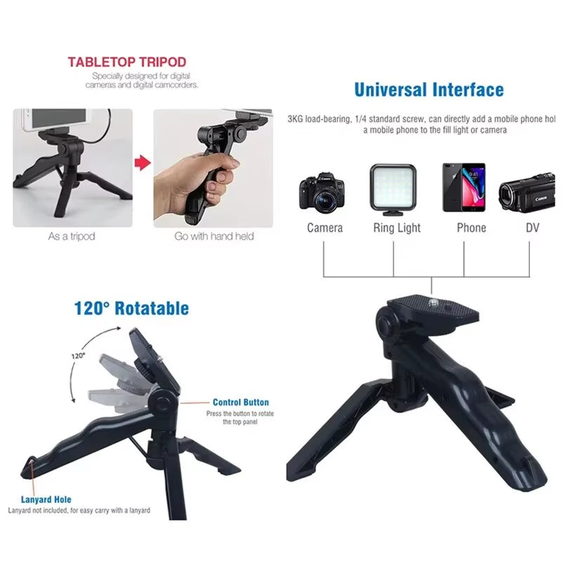 Ultimate Smartphone Vlogging Kit: Tripod, Mini Microphone & LED Light for Stunning TikTok & YouTube Videos